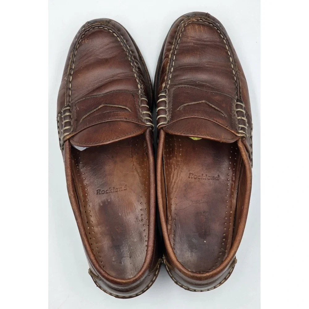 Allen Edmonds Nashua Tassel Loafers 1187 Mens 8 D Brown Leather Made in USA